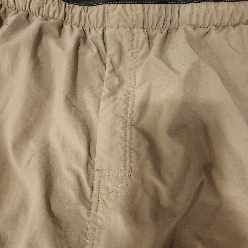 The North Face Shorts Men's Size XXL Nylon Tan Beige Hiking Drawstring Pockets